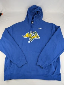 Men's XXL Nike South Dakota State Jackrabbits Blue SDSU Hoodie Sweatshirt - Picture 1 of 8