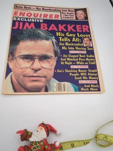 Vintage National Enquirer Jim Bakker Skandal 24. Oktober 1989 Madonna Bette Davis - Bild 1 von 5
