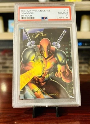 1994 DEADPOOL - Marvel Universe #78 - '94 Flair - PSA 10 Gem Mint - Low Pop! - Image 1 of 2