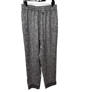J.McLaughin Tia Desert Scale Border grau Satin Pull-On Kordelzug Hose Large - Bild 1 von 13