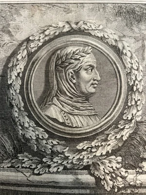 GIOVANNI BOCCACCIO Gravure Sur Cuivre Environ 1680 - Photo 1/4