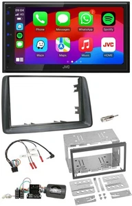JVC Bluetooth USB Lenkrad 2DIN DAB Autoradio für Fiat Panda 2007-2012 grau - Bild 1 von 12