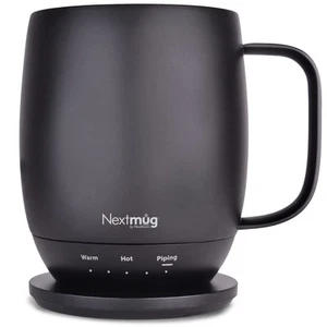 Nextmug - Temperature-Controlled, Self-Heating Coffee Mug (Black - 14 oz.) - Picture 1 of 8