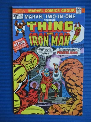 MARVEL TWO-IN-ONE # 12 - (FN+) -THING/IRON MAN-THE POWER STONE OF PRESTER JOHN - image 1 of 4