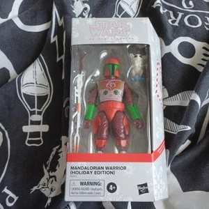 Star Wars The Black Series Mandalorian Warrior Holiday Edition 6" Action Figure. - Picture 1 of 5