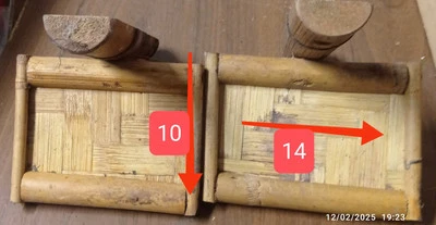 4 Pezzi Mensola da parete per il bagno Portaoggetti in bambù Manao  - Immagine 1 di 4