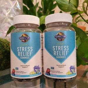2x Garden of Life Digestive Stress Relief Rhodiola Saffron Probiotic 60 Gummies - Picture 1 of 9