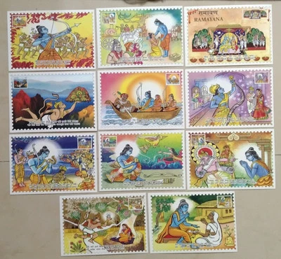India Ramayana 11 Postales Pack 2025-ZZIAA Foto 1 de 4