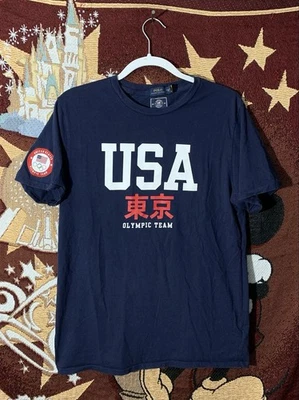 Camiseta Polo del Equipo Olímpico de Estados Unidos Juvenil XL Azul Tokio 2020 Ralph Lauren Foto 1 de 4