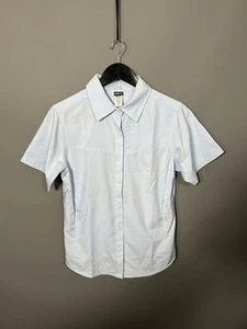 PATAGONIA SHORT SLEEVE Shirt - Size UK8 - Blue - Great Condition - Women’s - Picture 1 of 4