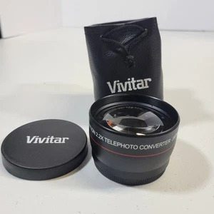 Vivitar 2.2x Telephoto Converter Lens 55mm, Black - Picture 1 of 10