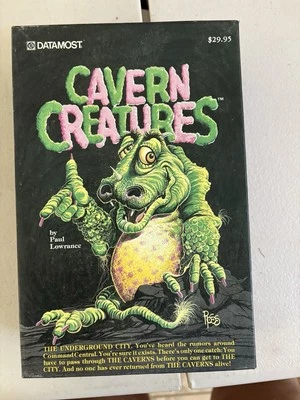 Cavern Creatures by Datamost for Apple II+,IIe,IIc,IIgs 1983 Complete In Box - Image 1 of 4