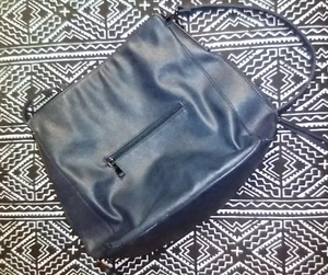 Cartera Bandolera Realer Azul Imitación Cuero Hobo Bolso Bolsillos Magnético a Presión Mediano - Imagen 1 de 12