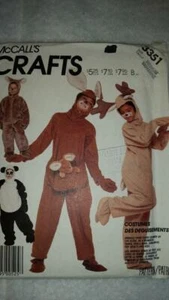 McCall's 3351 Adult' Reindeer, Panda, Koala Bear, Kangaroo Patterns sz Medium - Bild 1 von 2