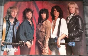 AEROSMITH / STEVEN TYLER / JOE PERRY 80'S MAGAZINE CENTERFOLD PINUP POSTER - Picture 1 of 1
