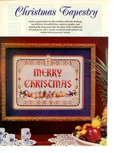 Weihnachten Gobelin Kreuzstich Magazin Muster - Marie Barber - Merry Xmas - Bild 1 von 3