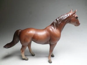 BREYER MOLDING CO horse 1975 brown w brown tail and mane 2.75 inches tall - Picture 1 of 8