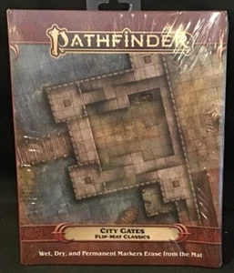 Pathfinder ~ City Gates Flip-Mat Classics ~ Paizo ~ OEJ - Picture 1 of 2