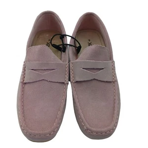 XRay Mens Dress Shoes Loafers Mauve Size 9 Leather NWOT Nautical Petal Pink - Picture 1 of 5