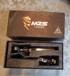 NEW MZS Tuning Brake Clutch Lever Set Triangle Desgin R62/L61 Gray - Picture 1 of 4