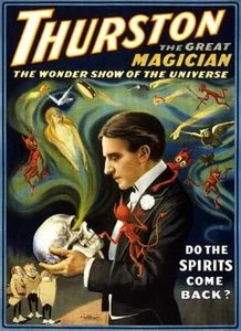 Thurston The Great Magician - The Wonder Show Of The Universe 1915 Circus Magnet - Picture 1 of 2