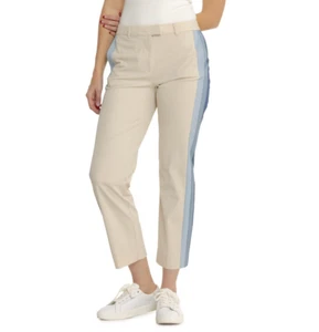 G/FORE Women's Stretch Tech Side Stripe Twill Golf Trousers - Mid Rise, Straigh* - Picture 1 of 2