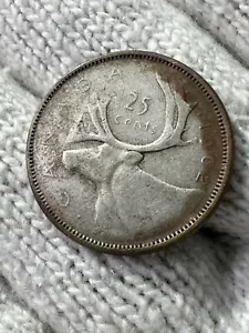 Canada 25 Cents 1962 Queen Elizabeth II Coin - Picture 1 of 2