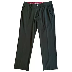 Pantalones de golf Under Armour para hombre talla 36x32 verde nailon elástico calce suelto - Imagen 1 de 7