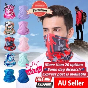 Bandana Face UV Shield Mask Fishing Headwear Biker Tube Scarf Skull Heads Neck - Picture 1 of 34