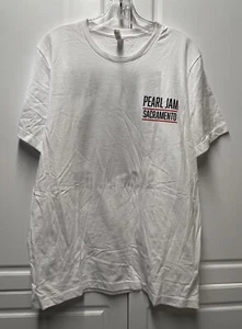 PEARL JAM Sacramento Concert MAY 13 2024 Show White T Shirt - Large - Picture 1 of 6