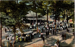 HOUSTON TEXAS HIGHLAND AMUSEMENT PARK PROMENADE 1908 OLD POSTCARD - Bild 1 von 2