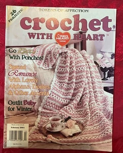 Crochet with Heart Red Heart Yarns Magazine 26 Projects February 2001, Ponchos+ - Picture 1 of 3