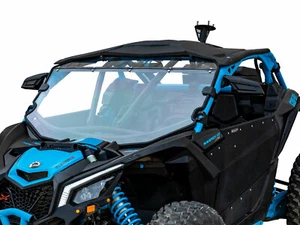 SuperATV Scratch Resistant Windshield for Can-Am Maverick X3 w/ Intrusion Bar - Picture 1 of 7