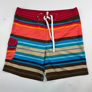 Sperry Mens 34x7 Multicolor Polyester Spandex Blend Drawstring Board Shorts - Picture 1 of 6