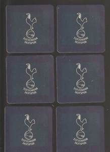 TOTTENHAM HOTSPUR F.C. Crested Pack of 6 Beer Mats / Coasters FREE POST UK - Picture 1 of 2