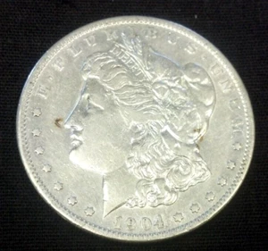 Dólar de plata Morgan 1904-S XF/AU. REBAJADO 26/05/25 (2408) - Imagen 1 de 2