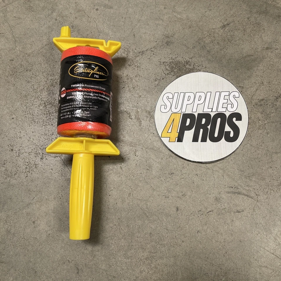 Carrete Stringliner 25406 Pro Twisted Mason Fluorescente Naranja Tiza Línea 540 ft. Foto 1 de 1