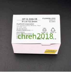 1 PCS NEW FUJINON HF12.5HA-1B industrial lens 3D scanning lens 12mm - Picture 1 of 3