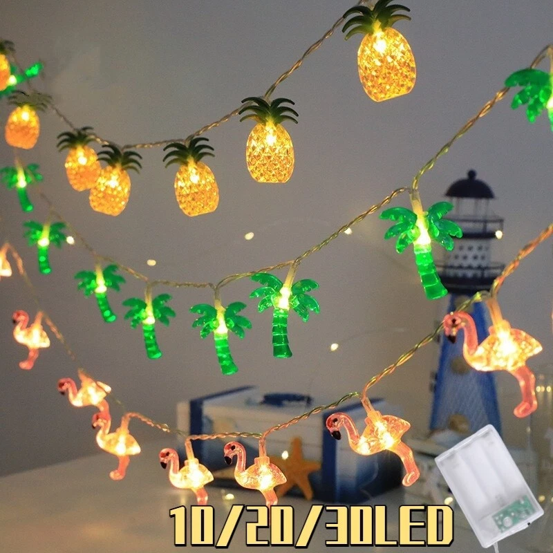 Fairy Lights на батарейках кокосовое дерево USB фламинго ананас струна света - Изображение 1 из 4