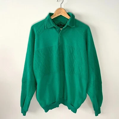 Vintage 90s Trader Bay Sears Long Sleeve Large Collared Shirt Pockets Grandpa - Image 1 of 4