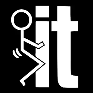 Fuck-It Funny Die Cut Vinyl Sticker Window Decal Car Truck SUV - Picture 1 of 5