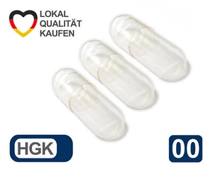 Leerkapseln 100 - 75.000 Gelatinekapseln HGK Größe 00 leere Kapseln transparent - Bild 1 von 66