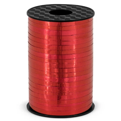 Metallisiertes Polyband Farbauswahl 5mm/225m Geschenkband Dekoband Kräuselband - Bild 1 von 2