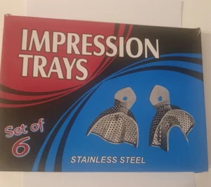 Abdrucklöffel(L, M, S) Impression Trays 6ER SET Perforated Solid Full Denture CE - Picture 1 of 5