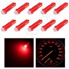 10Pcs T5 Instrument Cluster Panel Gauge Dash Led Bulb Light 17 57 37 73 74 Red