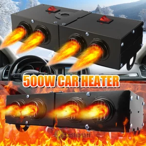 12V DC 500W Portable Electric Car Heater Heating Fan Defogger Defroster Demister - Picture 1 of 31