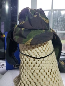 Camo Cold Weather Cap Ear Covers Strap On Sz Sm. Soft Doubled Lined - Picture 1 of 3