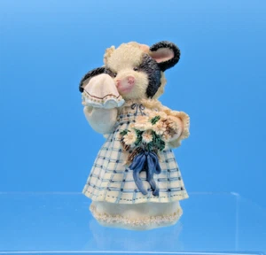 De Colección Marys Moo Moos Leche Dama de Honor #167509 Vaca Estatuilla Enesco Decoración Boda - Imagen 1 de 7