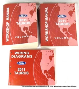 NEW 2011 FORD TAURUS WORKSHOP MANUAL VOL 1 & 2 + WIRING DIAGRAMS - Picture 1 of 4