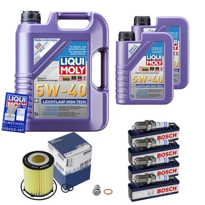 Ölfilter 7L LIQUI MOLY 5W-40 High Tech Zündkerzen für Mercedes-Benz B-Klasse - Bild 1 von 4